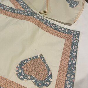 Vintage Cottagecore Quilted Placemats & Napkins – Set of 8